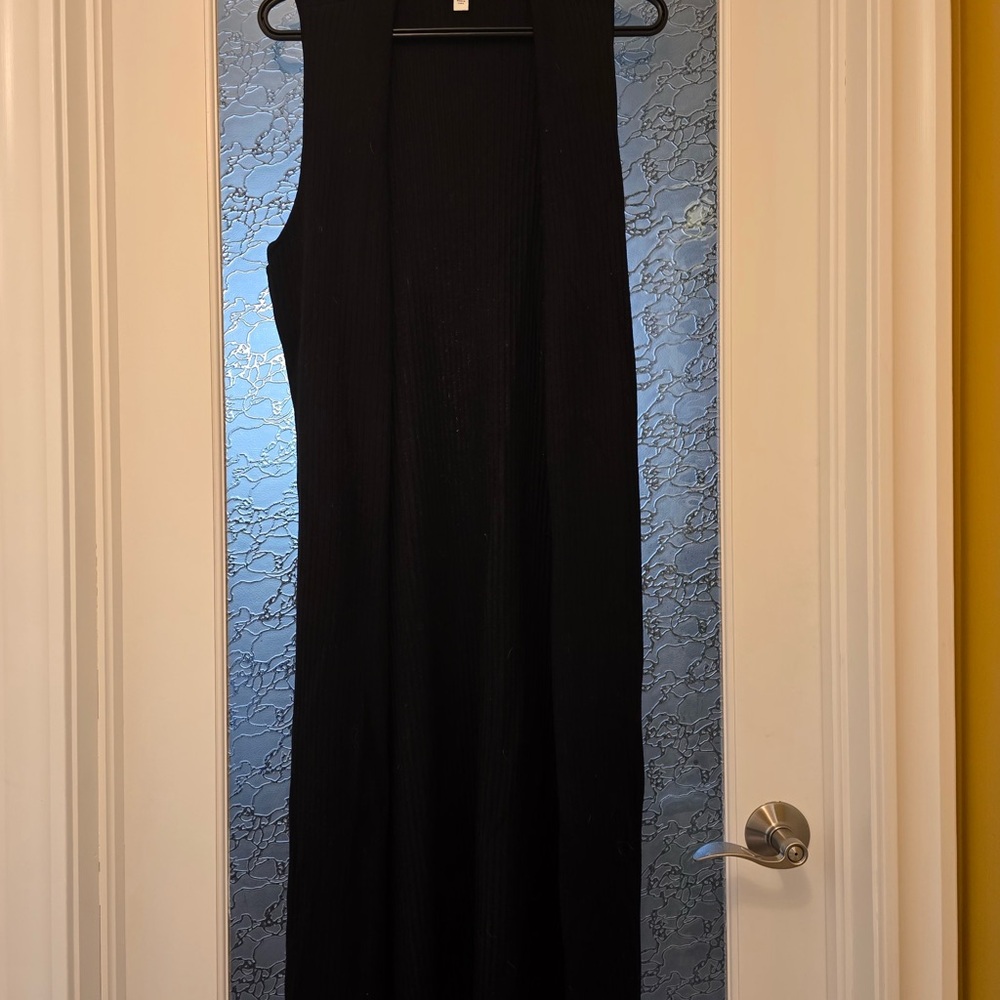 Calvin Klein Jeans Black midi knit vest